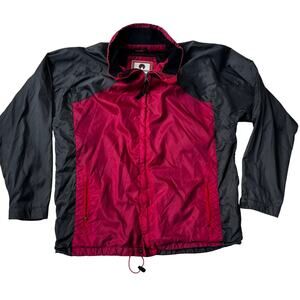 Weatherproof Garment Company Men's XL Red Black Windbreaker Jacket